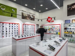 Red White TTT Mobile Phone Store Interior