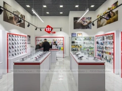 Red White TTT Mobile Phone Store Interior