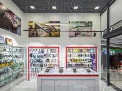 Red White TTT Mobile Phone Store Interior