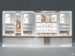Skinyou White Skincare Display Shelving Unit