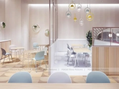 Soft Yellow White Mobile Phone Consultation Area