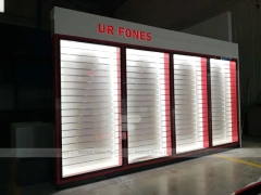 Sony White Glass Phone Display Kiosk
