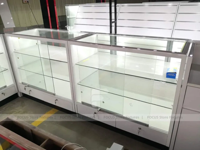Sony White Glass Phone Display Kiosk