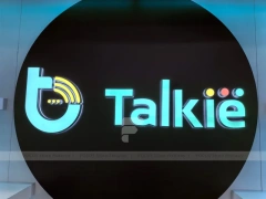 Talkie Illuminated Mobile Phone Logo Sign