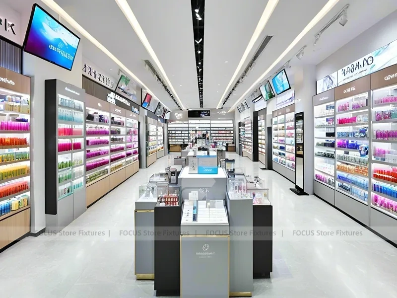 Teal Gold Cosmetics Boutique Counter Display