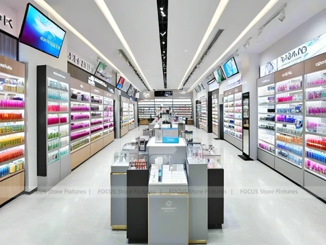 Teal Gold Cosmetics Boutique Counter Display