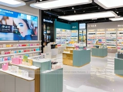 Teal Gold Cosmetics Boutique Counter Display
