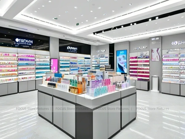 Teal Gold Cosmetics Boutique Counter Display