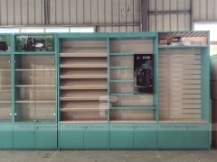 Turquoise Mobile Phone Glass Wall Cabinet