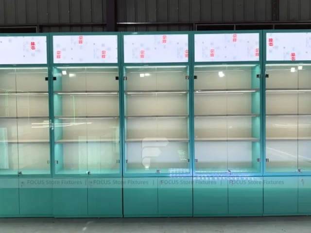 Turquoise Mobile Phone Wall Cabinet System