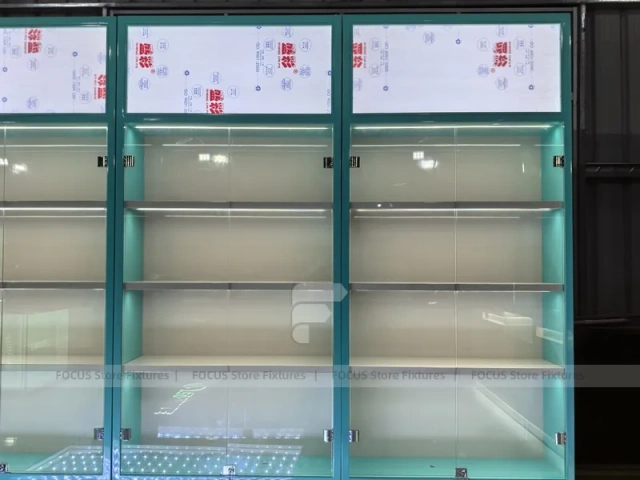 Turquoise Mobile Phone Wall Cabinet System