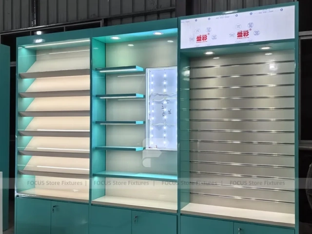 Turquoise Mobile Phone Wall Cabinet System