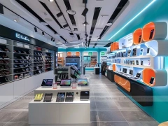 Turquoise White Mobile Phone Experience Store
