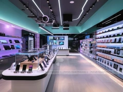 Turquoise White Mobile Phone Experience Store