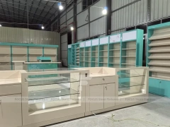 Turquoise White Phone Wall And Counter Fixture
