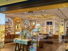 Warm Natural Cosmetics Boutique with Wall Displays