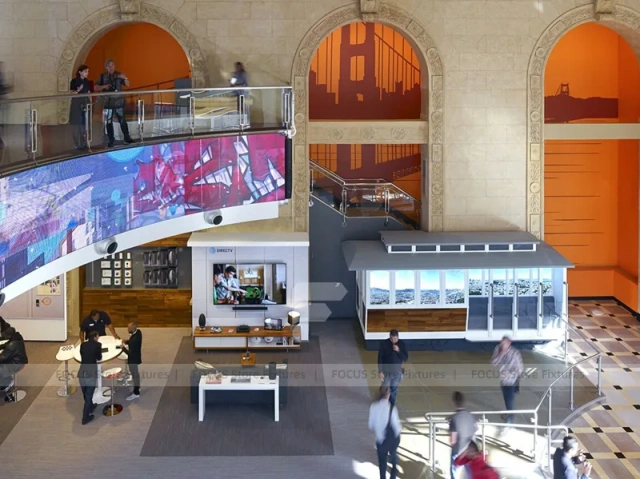 Warm Premium Mobile Electronics Lounge Display