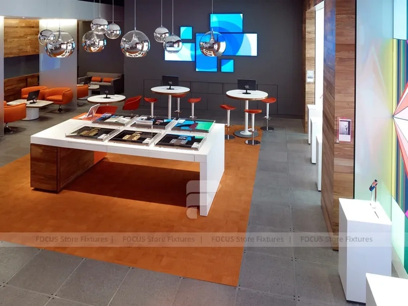 Warm Premium Mobile Electronics Lounge Display