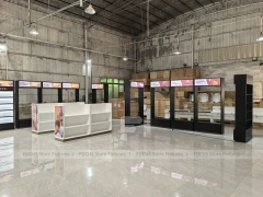 White Black Cosmetics Fixture Showroom Set