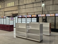 White Black Cosmetics Fixture Showroom Set
