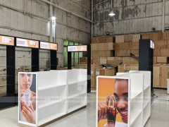 White Black Cosmetics Fixture Showroom Set