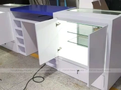 White Blue Mobile Phone Service Counter
