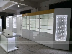 White Compact Mobile Phone Store Interior Display