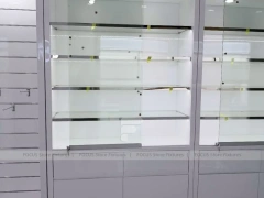 White Compact Mobile Phone Store Interior Display