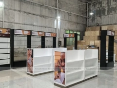 White Cosmetics Fixture Showroom with Counters