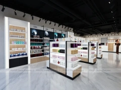 White Cosmetics Store with Center Island Displays