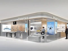 White DJI Electronics Storefront Interior