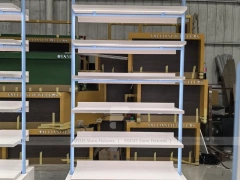 White Double Sided Gondola Shelving Unit