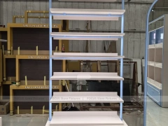 White Double Sided Gondola Shelving Unit
