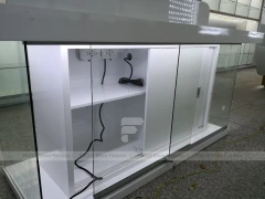 White Glass Mobile Phone Counter Wall Display