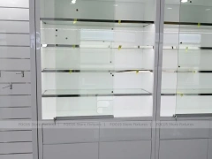 White Glass Mobile Phone Counter Wall Display