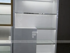 White Glass Mobile Phone Counter Wall Display