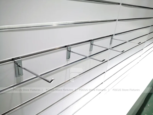 White Illuminated Mobile Phone Slatwall Panel