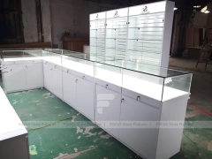 White Illuminated Mobile Phone Slatwall Panel