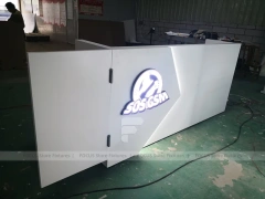 White Illuminated Mobile Phone Slatwall Panel