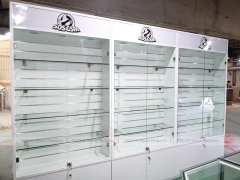 White Illuminated Mobile Phone Slatwall Panel