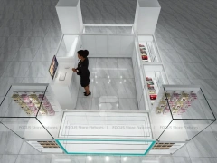 White Marble Mobile Phone Display Niche