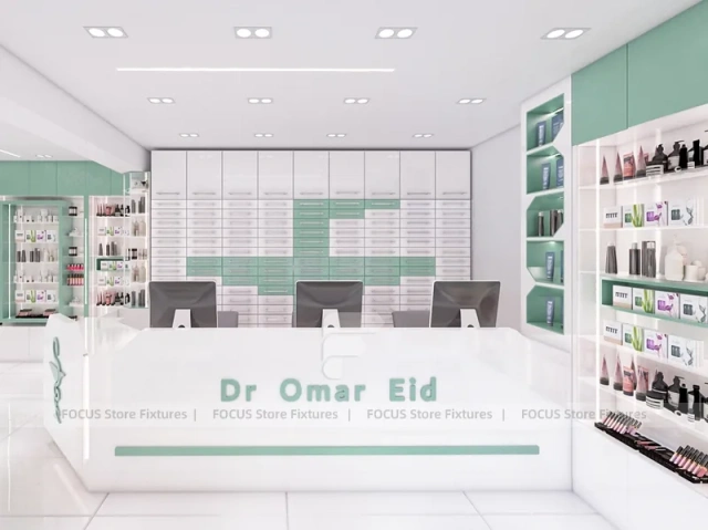White Mint Skincare Reception Counter