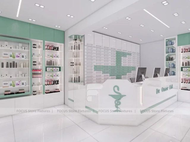 White Mint Skincare Reception Counter
