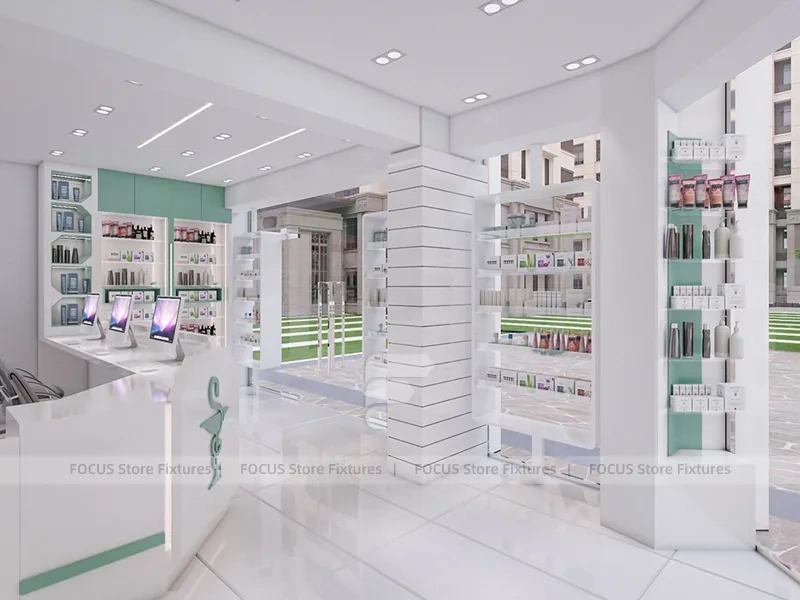 White Mint Skincare Reception Counter