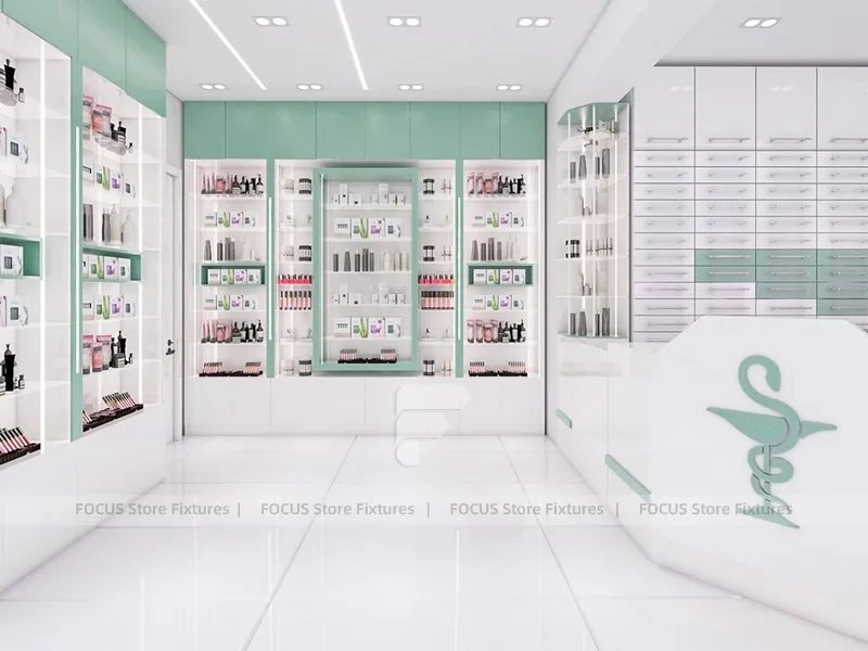 White Mint Skincare Reception Counter