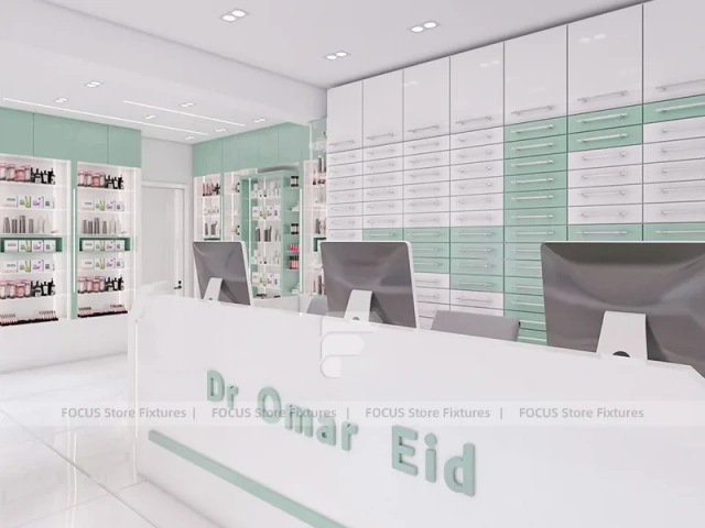 White Mint Skincare Reception Counter