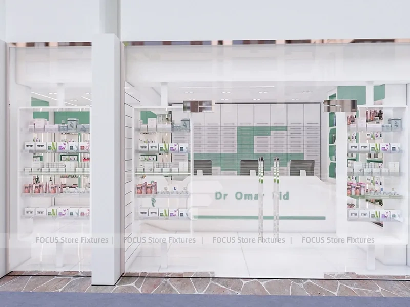 White Mint Skincare Reception Counter
