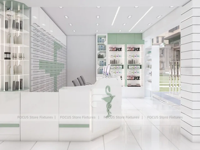 White Mint Skincare Reception Counter