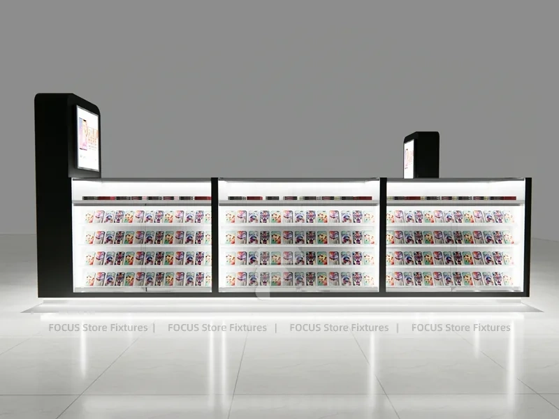 White Mobile Phone Display Tower Set