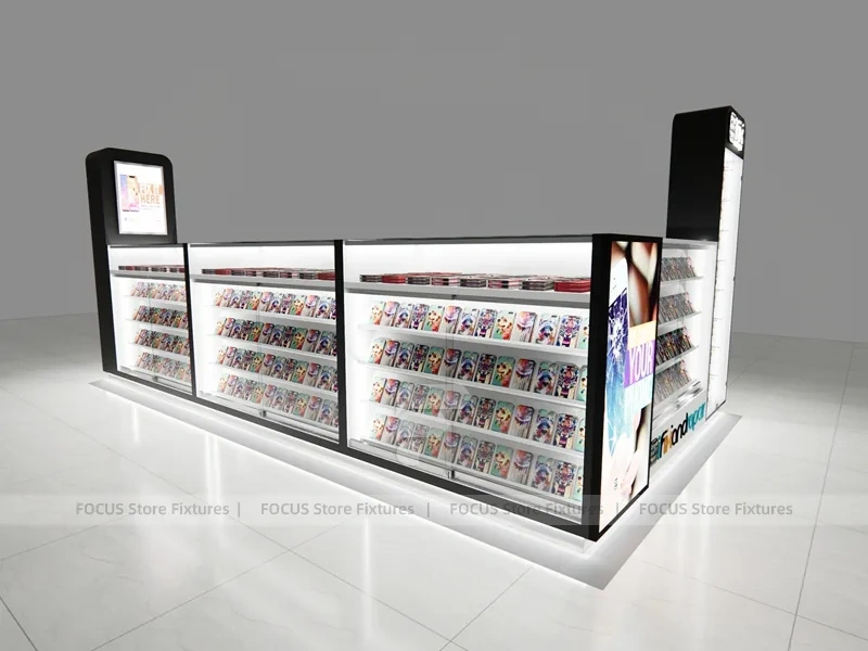 White Mobile Phone Display Tower Set